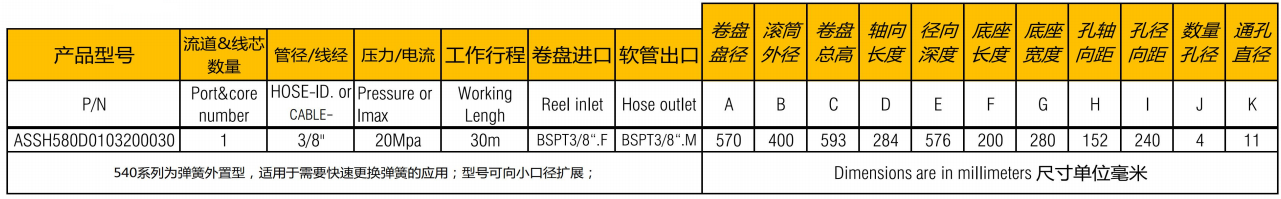 胶管卷管器580参数